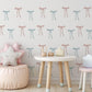 Bow Wall Decals, Boho Bow Wall Stickers, Pink Sage Nursery Decor, Gender Neutral Kids Room Baby Girl Boy Peel and Stick Wall Art