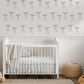 Bow Wall Decals, Boho Bow Wall Stickers, Pink Sage Nursery Decor, Gender Neutral Kids Room Baby Girl Boy Peel and Stick Wall Art