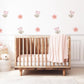 Boho Flower Wall Stickers, Pink Daisy Nursery Decor, Floral Tulip Wall Decals, Girls Room Baby Girl Nursery Peel and Stick Wall Art