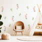 Wildflower Wall Stickers, Daisy Nursery Decor, Boho Floral Leaf Wall Decals, Girls Kids Room Baby Neutral Peel and Stick Wall Art