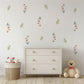 Wildflower Wall Stickers, Daisy Nursery Decor, Boho Floral Leaf Wall Decals, Girls Kids Room Baby Neutral Peel and Stick Wall Art