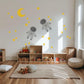 Astronaut Wall Stickers, Space Nursery Decor, Moon Star Astronaut Wall Decals, Boys Kids Room Baby Boy Peel and Stick Wall Art
