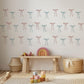 Bow Wall Decals, Boho Bow Wall Stickers, Pink Sage Nursery Decor, Gender Neutral Kids Room Baby Girl Boy Peel and Stick Wall Art