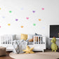 Rainbow Heart Wall Stickers, Colourful Heart Wall Decals, Pastel Nursery Decor, Girls Kids Room Playroom Peel and Stick Wall Art