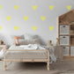 Yellow Heart Wall Stickers, Doodle Heart Decals, Gender Neutral Nursery Decor, Kids Room Playroom, Peel and Stick