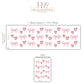 Pink Bow Wall Stickers, Coquette Heart Nursery Decor, Bow and Heart Wall Decals, Girls Room Baby Girl Nursery Peel and Stick Wall Art