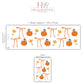 Pumpkin Wall Stickers, Autumn Coquette Nursery Decor, Bow Tulip Pumpkin Wall Decals, Girls Kids Room Baby Seasonal Peel and Stick Art