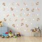 Rocket Wall Stickers, Space Nursery Decor, Moon Star Shooting Star Wall Decals, Boys Kids Room Baby Neutral Peel and Stick Wall Art