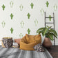 Cactus Wall Stickers, Boho Cactus Nursery Decor, Green Desert Wall Decals, Gender Neutral Kids Room Baby Playroom Peel and Stick Art