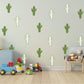 Cactus Wall Stickers, Boho Cactus Nursery Decor, Green Desert Wall Decals, Gender Neutral Kids Room Baby Playroom Peel and Stick Art