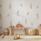 Wildflower Wall Stickers, Daisy Nursery Decor, Boho Floral Leaf Wall Decals, Girls Kids Room Baby Neutral Peel and Stick Wall Art
