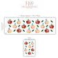 Apple Wall Stickers, Red Apple Nursery Decor, Watercolour Fruit Wall Decals, Kids Room Kitchen Playroom Peel and Stick Wall Art