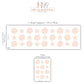 Blush Star Wall Stickers, Star and Polka Dot Nursery Decor, Pink Minimalist Wall Decals, Girls Room, Peel and Stick