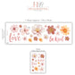 Floral Wall Stickers, Be Kind Love Quote Nursery Decor, Watercolour Flower Wall Decals, Girls Kids Room Baby Peel and Stick Wall Art