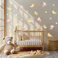 Monkey Wall Stickers, Jungle Monkey and Banana Nursery Decor, Safari Wall Decals, Kids Room, Peel and Stick