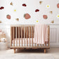 Ladybird Bee and Strawberry Wall Stickers, Garden Nursery Decor, Daisy Wall Decals, Girls Room, Peel and Stick