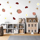 Ladybird Bee and Strawberry Wall Stickers, Garden Nursery Decor, Daisy Wall Decals, Girls Room, Peel and Stick