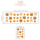 Autumn Leaf Wall Stickers, Fall Leaf Bow Nursery Decor, Maple Leaves Wall Decals, Kids Room Boho Neutral Seasonal Peel and Stick Art