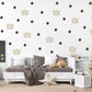 Crown Wall Stickers, Gold Crown Polka Dot Nursery Decor, Prince Princess Wall Decals, Kids Room Baby Neutral Peel and Stick Wall Art