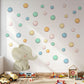 Elephant Wall Stickers, Colourful Polka Dot Nursery Decor, Safari Elephant Wall Decals, Kids Room, Peel and Stick