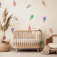 Ice Cream Wall Stickers, Colourful Ice Cream Nursery Decor, Rainbow Cone Wall Decals, Kids Room Playroom Peel and Stick Wall Art