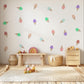 Ice Cream Wall Stickers, Colourful Ice Cream Nursery Decor, Rainbow Cone Wall Decals, Kids Room Playroom Peel and Stick Wall Art