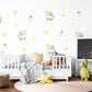 Sheep Wall Stickers, Lamb Nursery Decor, Counting Sheep Star Wall Decals, Gender Neutral Kids Room Baby Peel and Stick Wall Art
