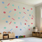 Confetti Wall Stickers, Colourful Shapes Playroom Decor, Star Dot Dash Wall Decals, Kids Room Nursery, Peel and Stick