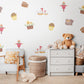 Farm Wall Stickers, Farmyard Nursery Decor, Scarecrow Hen Harvest Wall Decals, Kids Room Autumn Gender Neutral Peel and Stick Art