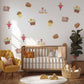 Farm Wall Stickers, Farmyard Nursery Decor, Scarecrow Hen Harvest Wall Decals, Kids Room Autumn Gender Neutral Peel and Stick Art