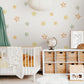 Smiley Star Wall Stickers, Happy Star Nursery Decor, Colourful Watercolour Star Wall Decals, Kids Room, Peel and Stick