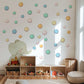 Elephant Wall Stickers, Colourful Polka Dot Nursery Decor, Safari Elephant Wall Decals, Kids Room, Peel and Stick