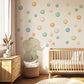 Elephant Wall Stickers, Colourful Polka Dot Nursery Decor, Safari Elephant Wall Decals, Kids Room, Peel and Stick