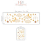 Moon and Stars Wall Stickers, Cloud Nursery Decor, Boho Neutral Sky Wall Decals, Gender Neutral Kids Room Baby Peel and Stick Art