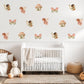 Fairy Wall Stickers, Fairy Garden Nursery Decor, Mushroom House Butterfly Wall Decals, Girls Kids Room Baby Girl Peel and Stick Art