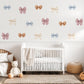 Bow Wall Stickers, Coquette Bow Nursery Decor, Watercolour Bow Wall Decals, Girls Kids Room Neutral Baby Peel and Stick Wall Art