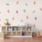 Ice Cream Wall Stickers, Colourful Ice Cream Nursery Decor, Rainbow Cone Wall Decals, Kids Room Playroom Peel and Stick Wall Art