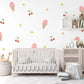 Ice Cream Wall Stickers, Pink Ice Cream Cherry Nursery Decor, Fruit Dot Wall Decals, Girls Kids Room Playroom Peel and Stick Wall Art