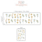 Wildflower Wall Stickers, Meadow Nursery Decor, Daisy and Leaf Wall Decals, Neutral Floral Kids Room, Peel and Stick Flowers