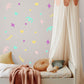 Squiggle Wall Stickers, Pastel Heart and Sparkle Decals, Abstract Confetti Girls Room Decor, Playroom, Peel and Stick
