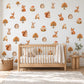 Woodland Wall Stickers, Woodland Animal Nursery Decor, Fox Deer Hedgehog Wall Decals, Kids Room Gender Neutral Baby Peel and Stick Art