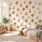Woodland Wall Stickers, Woodland Animal Nursery Decor, Fox Deer Hedgehog Wall Decals, Kids Room Gender Neutral Baby Peel and Stick Art