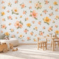 Floral Wall Stickers, Boho Daisy Meadow Nursery Decor, Watercolour Flower Wall Decals, Girls Kids Room Baby Peel and Stick Wall Art