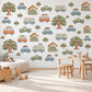 Car Wall Stickers, Vintage Vehicle Nursery Decor, Camper Van Truck Wall Decals, Boys Kids Room Neutral Peel and Stick Wall Art