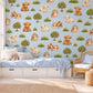 Highland Cow Wall Stickers, Farm Animal Nursery Decor, Bunny Lamb Pony Wall Decals, Kids Room Gender Neutral Peel and Stick Art