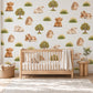 Highland Cow Wall Stickers, Farm Animal Nursery Decor, Bunny Lamb Pony Wall Decals, Kids Room Gender Neutral Peel and Stick Art
