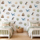Sea Animal Wall Stickers, Coastal Nursery Decor, Otter Puffin Whale Seal Wall Decals, Kids Room Gender Neutral Peel and Stick Art