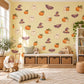 Halloween Wall Stickers, Cute Ghost Pumpkin Nursery Decor, Bat Witch Hat Wall Decals, Kids Room Peel and Stick Wall Art