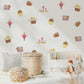 Farm Wall Stickers, Farmyard Nursery Decor, Scarecrow Hen Harvest Wall Decals, Kids Room Autumn Gender Neutral Peel and Stick Art