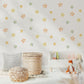 Smiley Star Wall Stickers, Happy Star Nursery Decor, Colourful Watercolour Star Wall Decals, Kids Room, Peel and Stick
